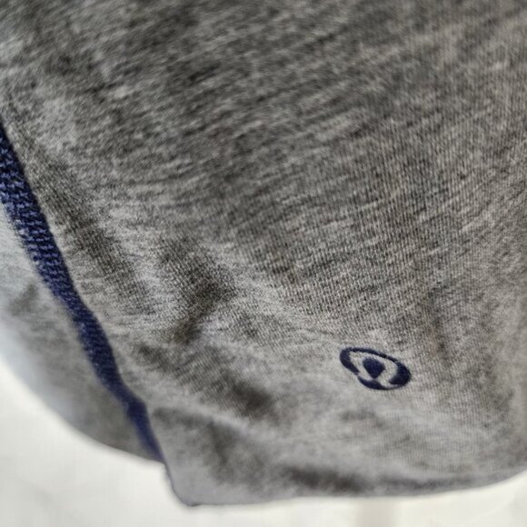 Lululemon Gray & Cadet Blue Pima Cotton Reversible Round Neck Top - Picture 3 of 4